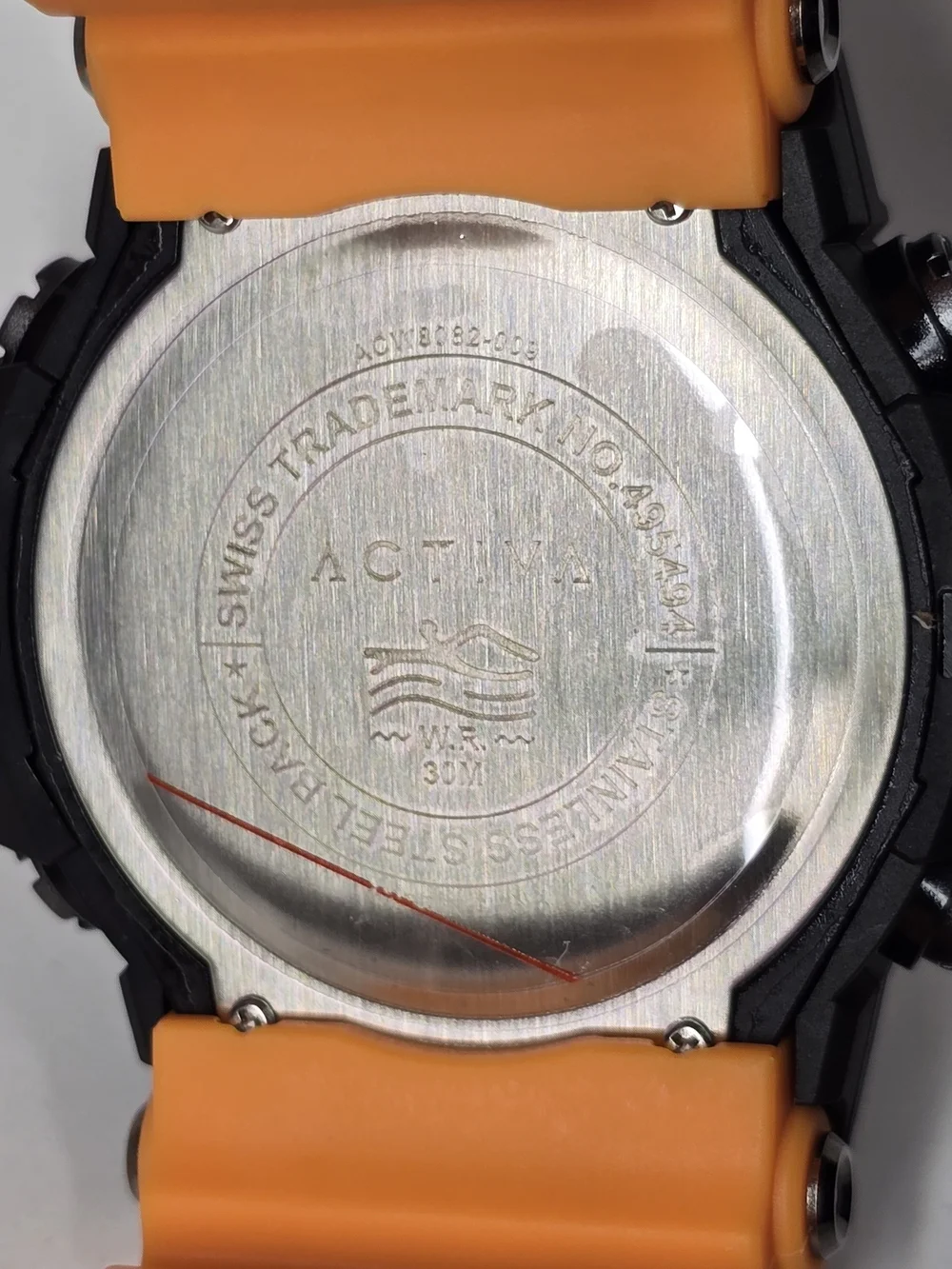 Activa Summit X Invicta Unisex Digital Watch - 50mm. Orange, Black (ACW8082-009)